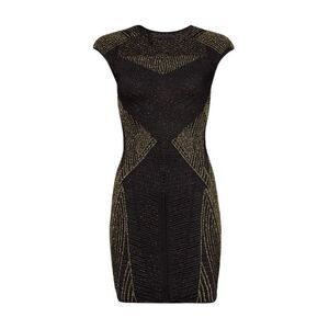 RVN Golden Hour Sheath Mini Black Dress Size 4 MSRP: $450